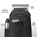 Gear Compact 17.5" Faux Leather Water resistant Laptop | Travel Backpack | Casual Backpack for men/women