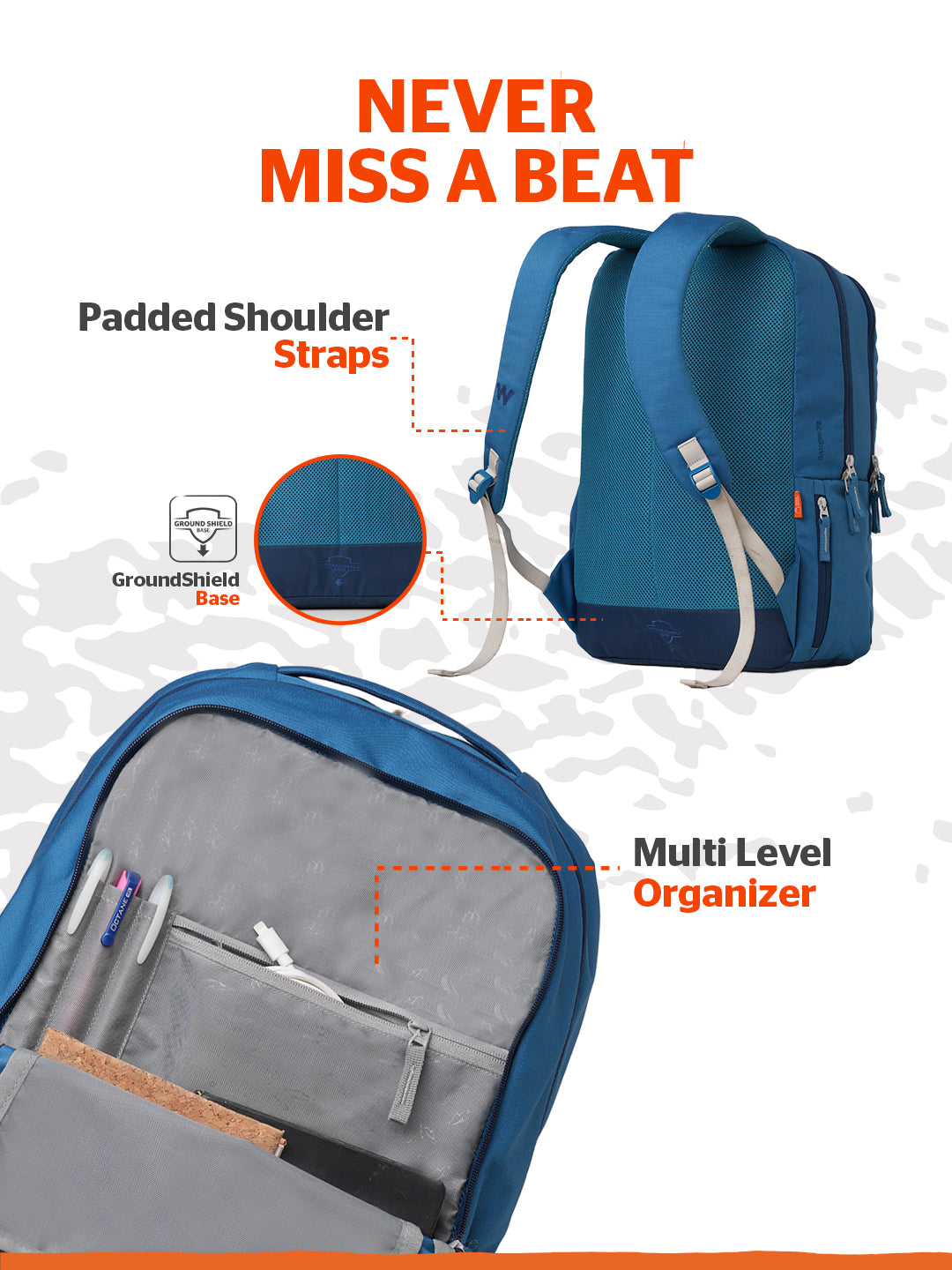 Wildcraft Ranger 35 L Laptop Backpack With RainCover for Men & Women