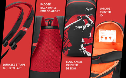 Skybags KYRO 02 SCBP KATANA RED BLACK