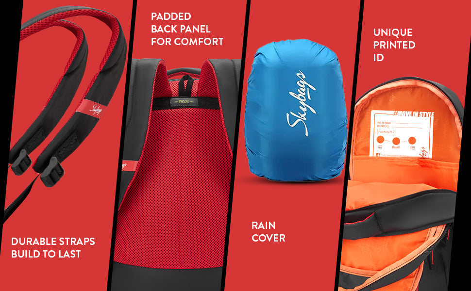 Skybags KYRO RC 02 SCBP WARRIOR RED BLACK