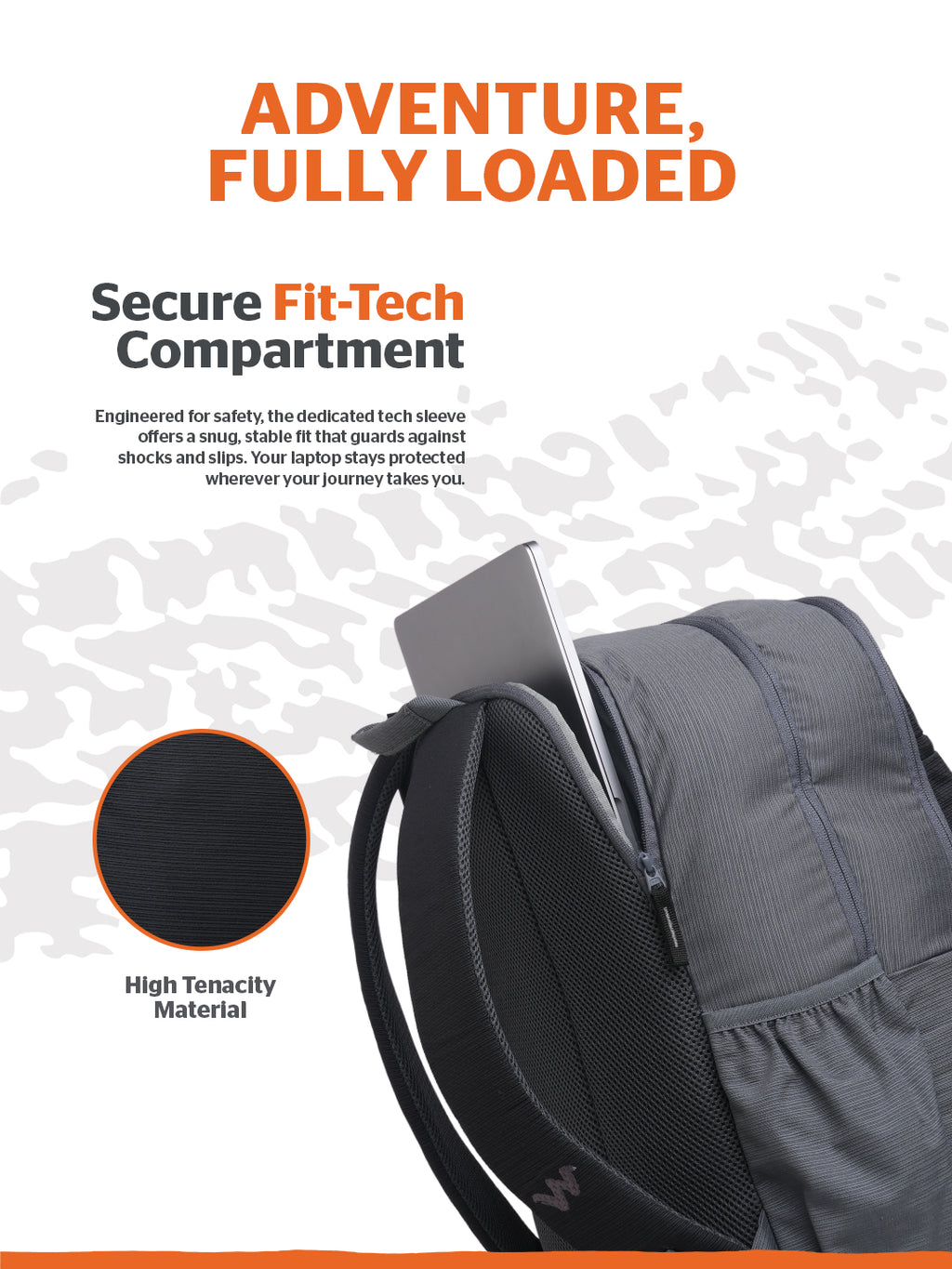 Wildcraft Drifter 35 L Laptop Backpack With RainCover for Men & Women