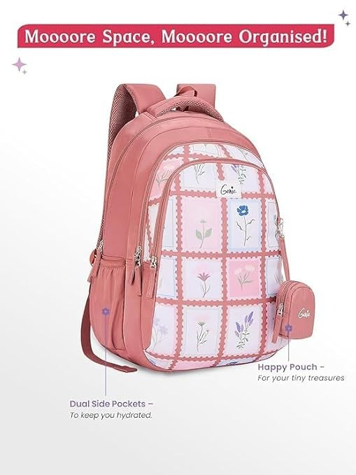 Genie Liora College Backpack For Girls |19 Inch -36 L