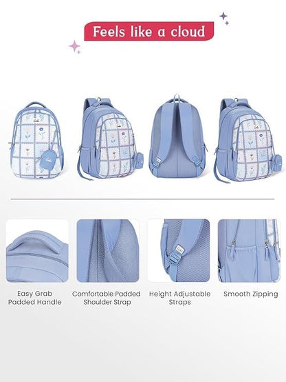 Genie Liora College Backpack For Girls |19 Inch -36 L