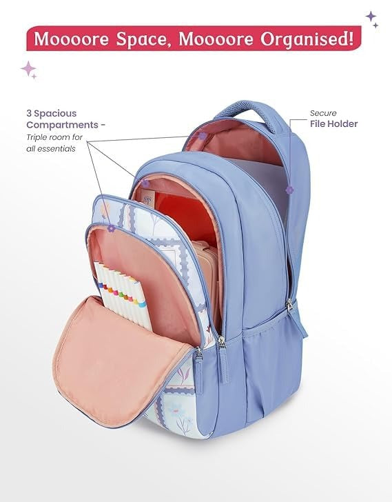 Genie Liora College Backpack For Girls |19 Inch -36 L