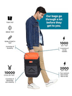 Uppercase Ryder 15" Laptop Backpack Water Repellent College Travel Bag 26L
