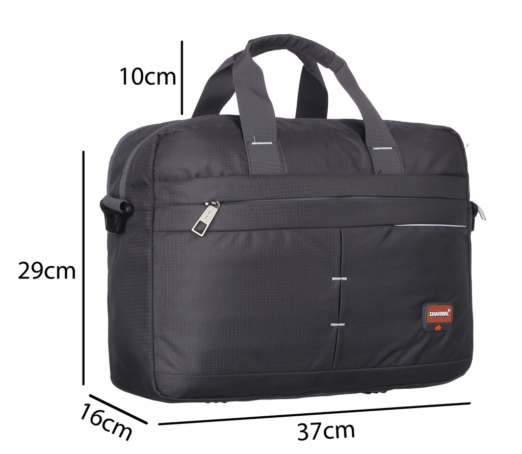 फोम फाइल मैसेंजर बैग 16 इंच भूरा फॉक्स लेदर ऑफिस बैग | पुरुषों के लिए लैपटॉप बैग EB-611