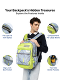 Uppercase Pixel 01 Laptop Backpack Triple Compartment School Bag 36L