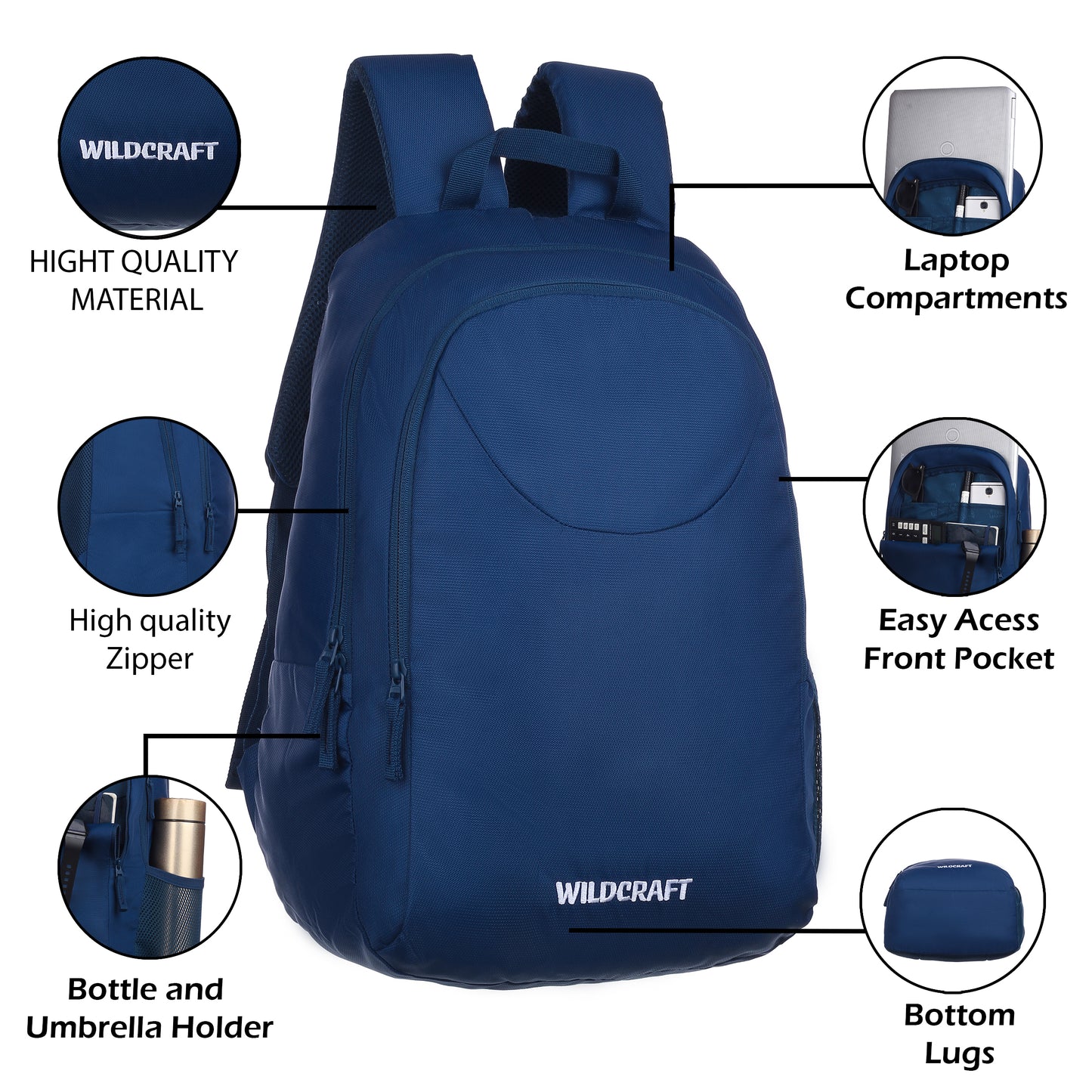 Wildcraft Laptop Backpack 32lit Power LPTP Utility Bag