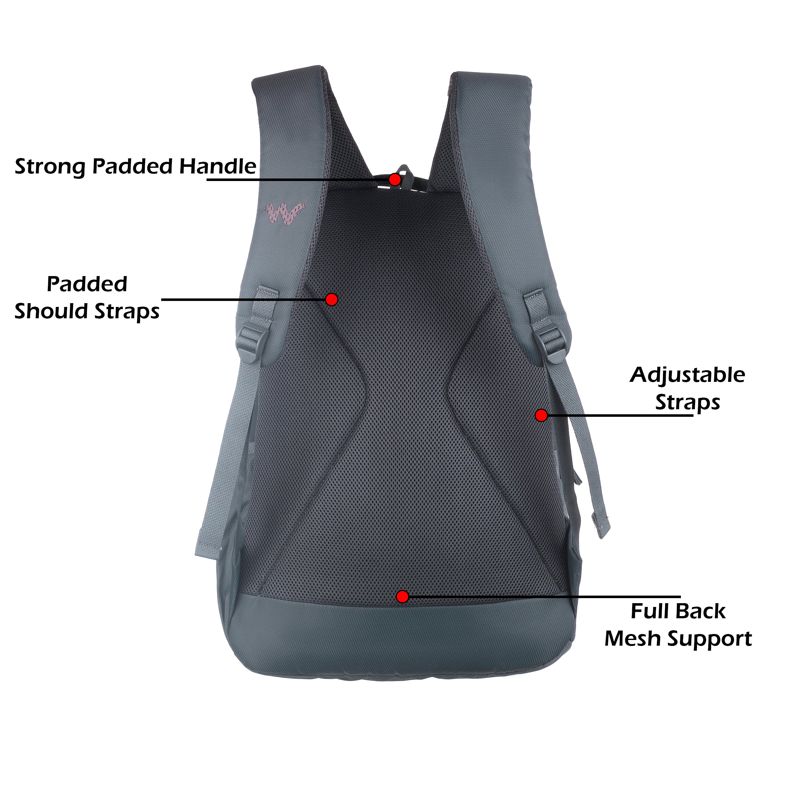Wildcraft Atlas 40 Nylon backpack Ideal for school, college, office & travel bag for men And women