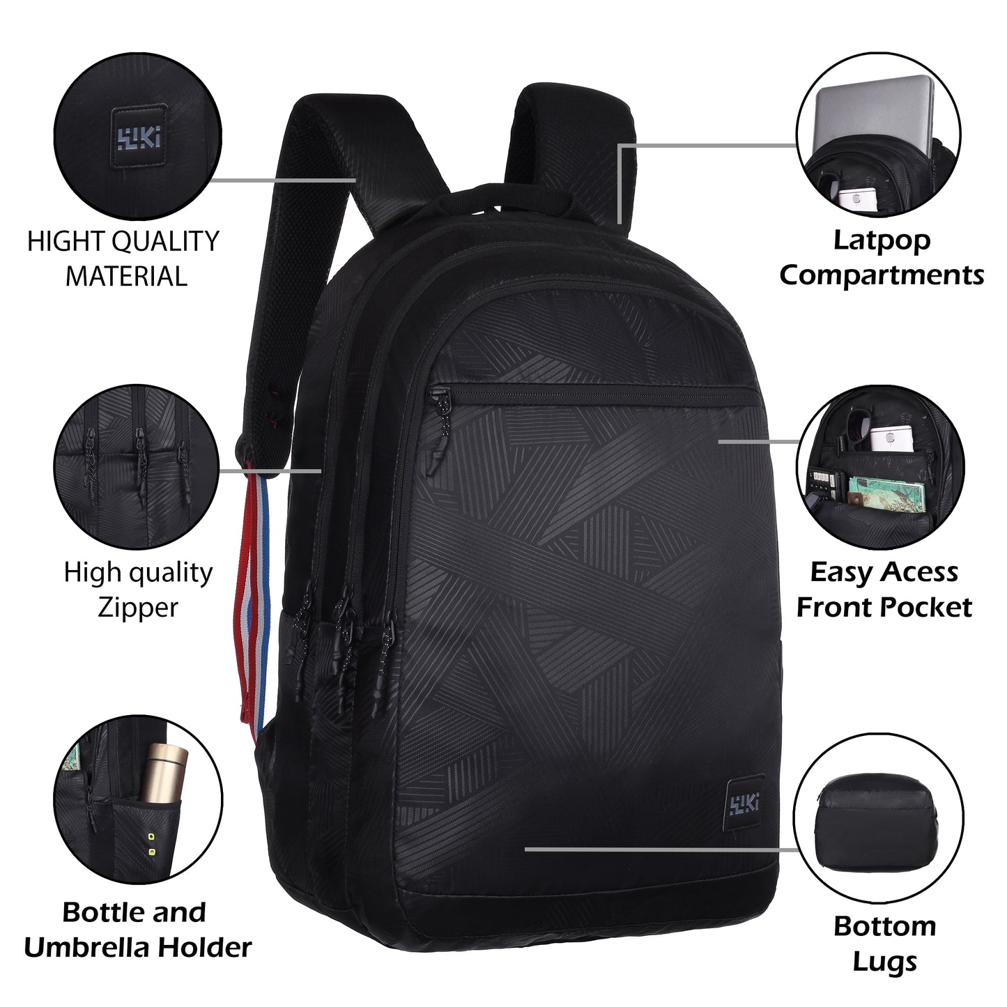 Wildcraft Wiki 45L Laptop Backpack College | School | Office & Travel Bag For Men And Women