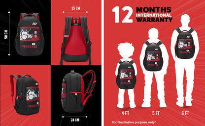 Skybags KYRO RC 03 SCBP REBEL RED BLACK