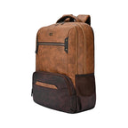 Gear Quantum 3 18"/29L Antitheft Large Faux Leather Laptop backpack with Raincover /Travel /College Bag For Men/Women