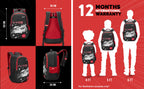 Skybags KYRO 03 SCBP PEEKABOO RED BLACK-36L