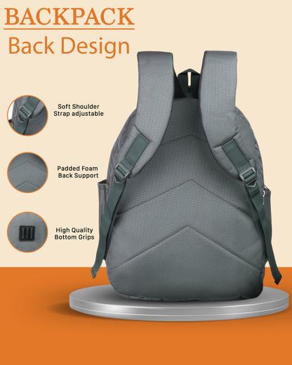 Dhariwal 27L BP-208 Unisex Backpack| Strong & Lightweight | Laptop compartment