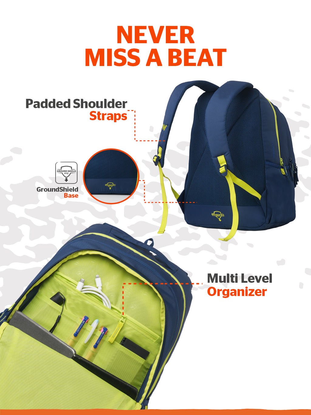 Wildcraft Outlander 45+  Laptop Backpack With RainCover for Men & Women