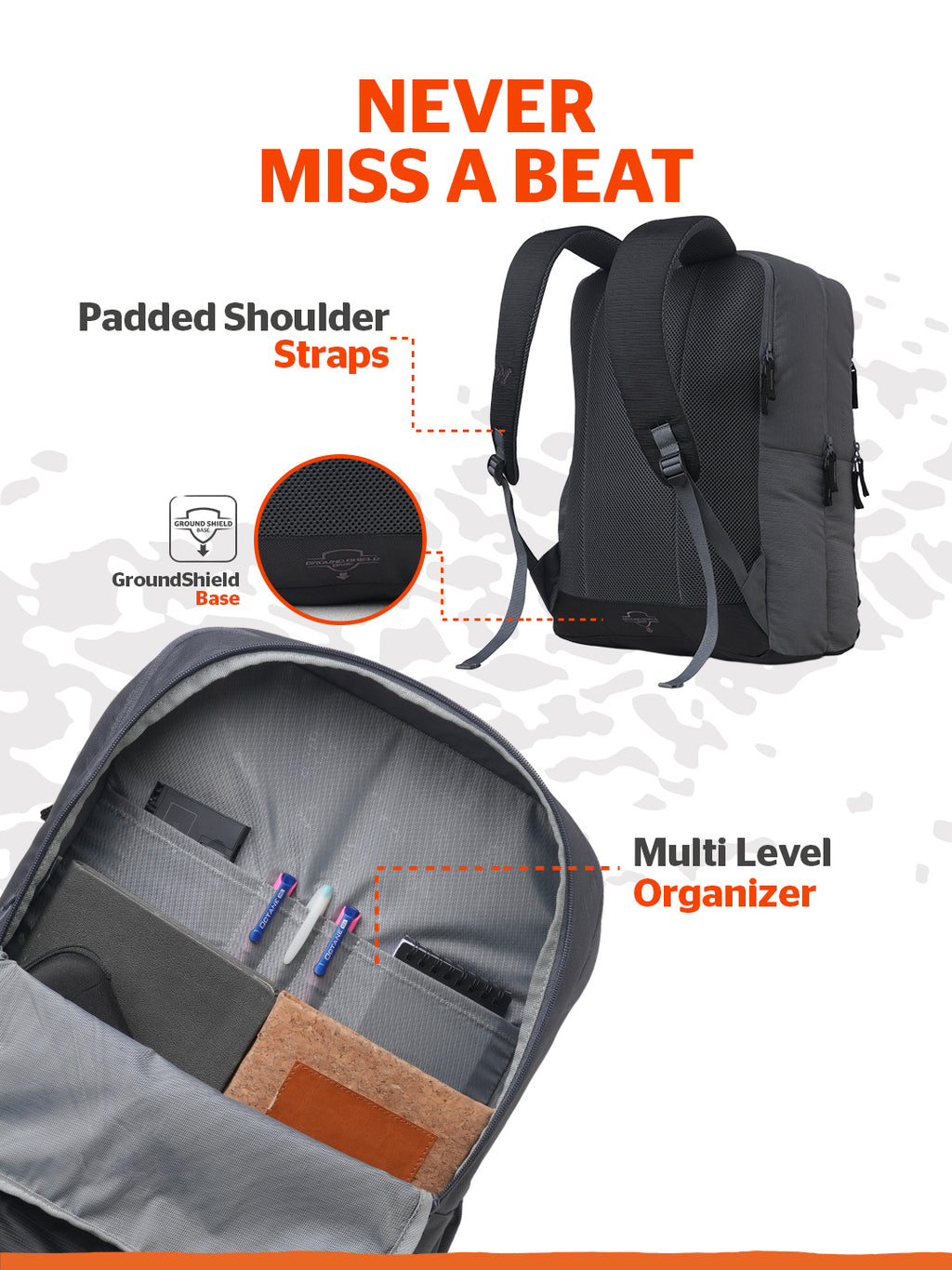 Wildcraft Drifter 35 L Laptop Backpack With RainCover for Men & Women