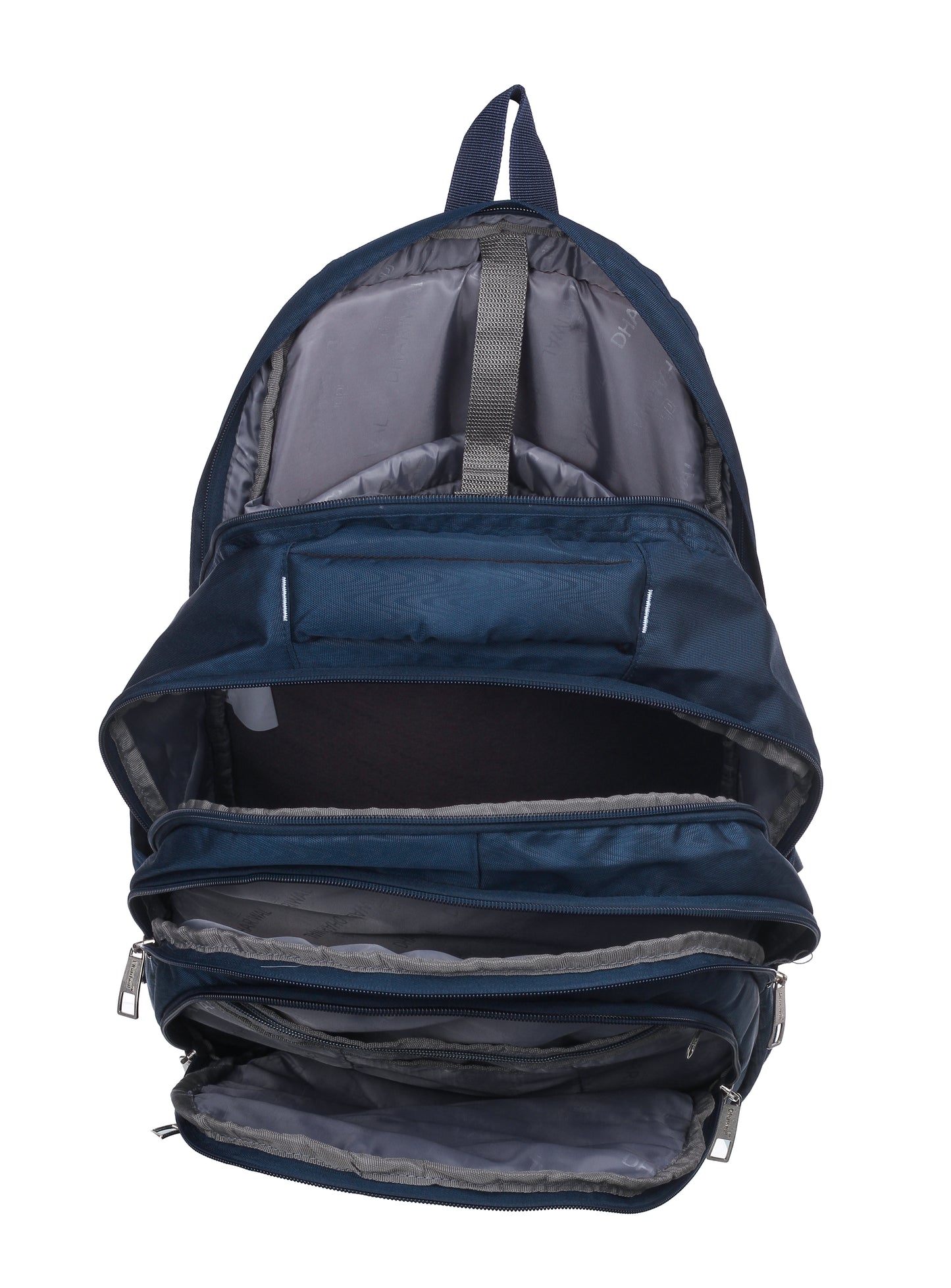 धारीवाल यूनिसेक्स ड्यूल कम्पार्टमेंट लैपटॉप बैकपैक रेन कवर के साथ 51L LB-106