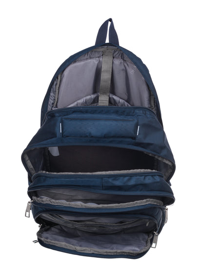 धारीवाल यूनिसेक्स ड्यूल कम्पार्टमेंट लैपटॉप बैकपैक रेन कवर के साथ 51L LB-106