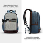 Gear Classic 4 19"/31L Medium Faux Leather Anti Theft Laptop Backpack | Casual | Travel | College Bag For Men/Women
