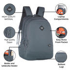 Wildcraft Atlas 40 Nylon backpack Ideal for school, college, office & travel bag for men And women