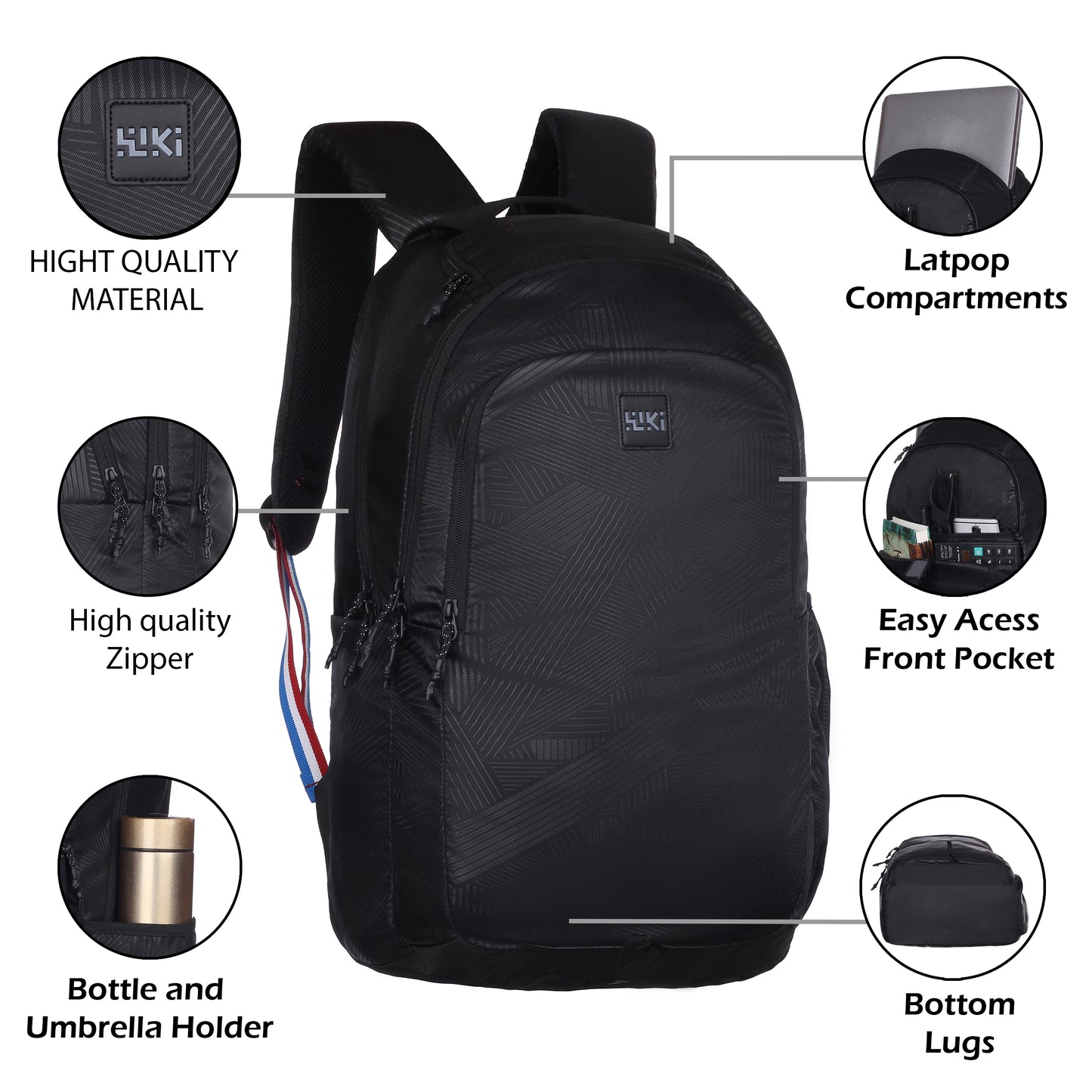 Wildcraft Wiki 38L Laptop Backpack  College | School | Office& Travel Bag For Men And Women