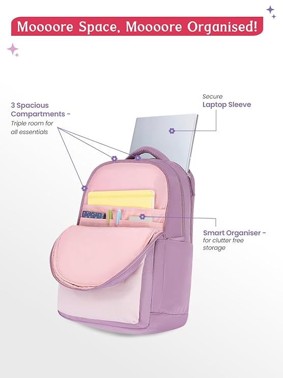 Genie Quillet  Laptop Backpack  For Girls |19 Inch-36 L