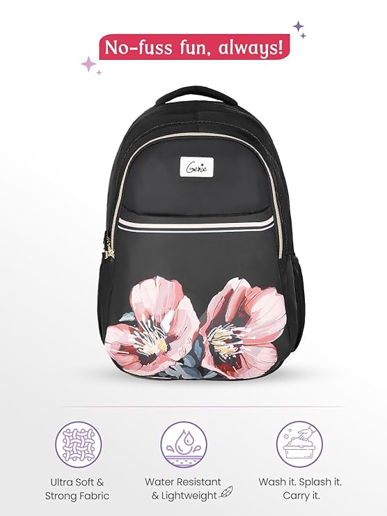 Genie Evepetal Laptop Backpack  For Girls |19 Inch-36 L