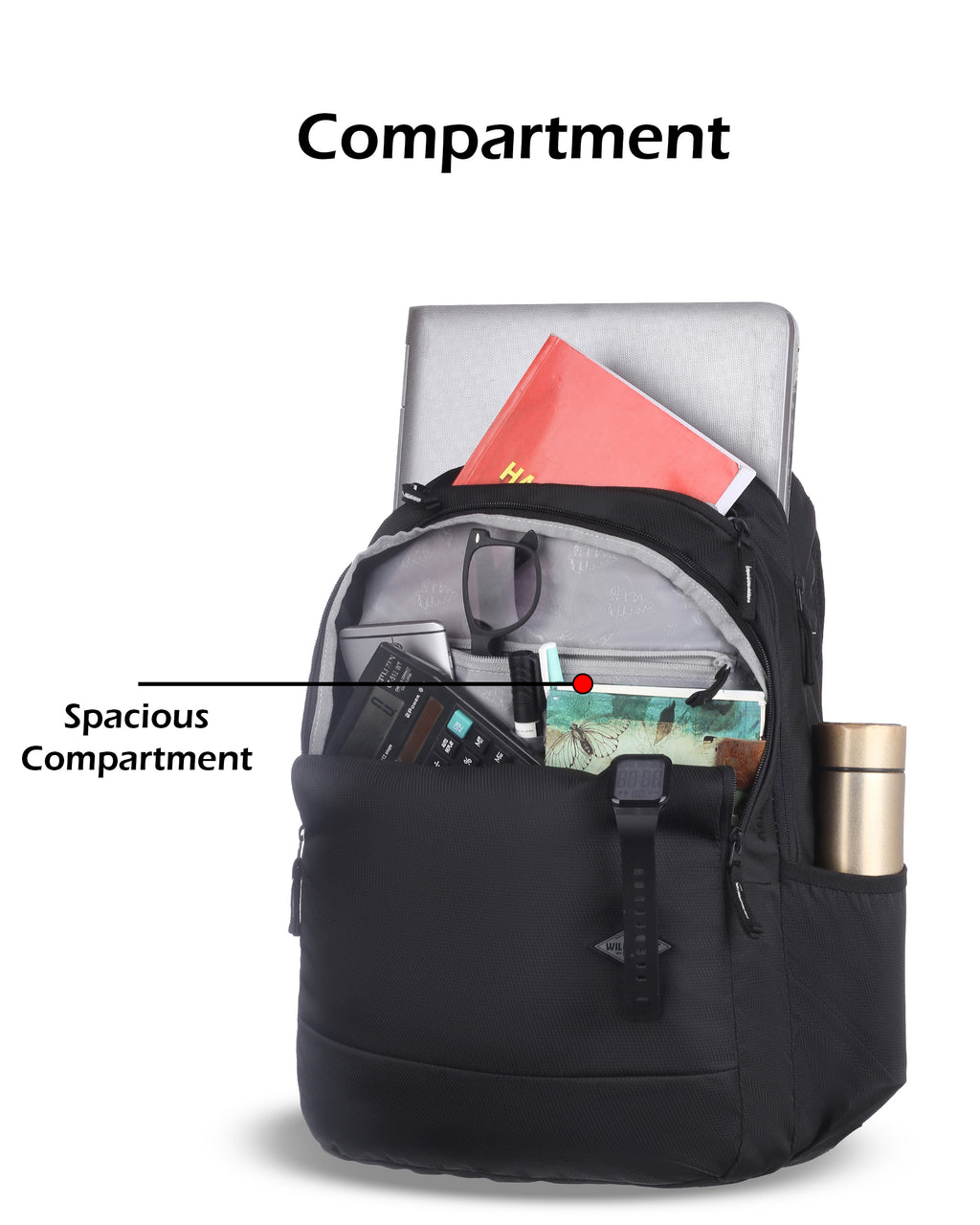 Wildcraft Atlas 40 Nylon backpack Ideal for school, college, office & travel bag for men And women