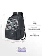 Genie Mirana Backpack For Girls |19 Inch-36 Litres
