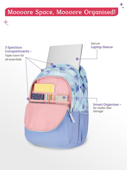 Genie Serena Backpack For Girls |19 Inch-36 Litres