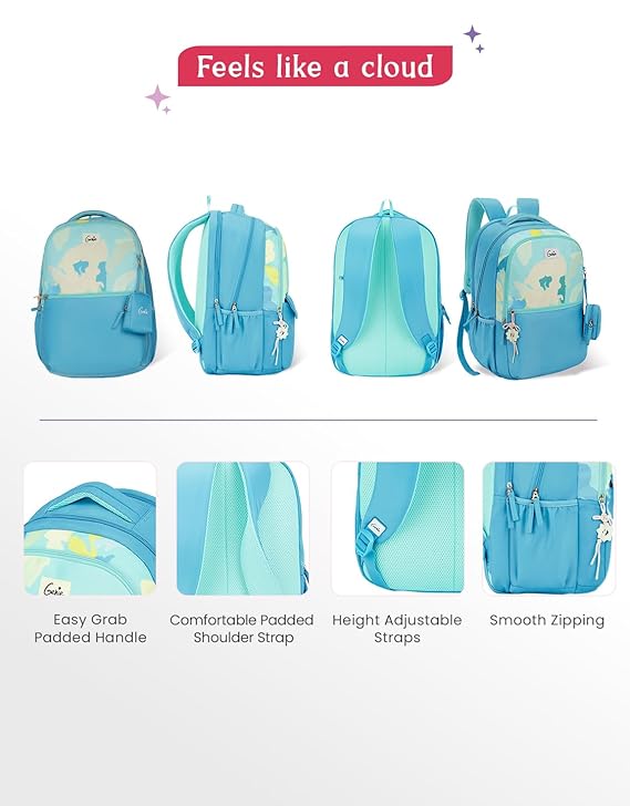 Genie Sketch Laptop Backpack For Girls|19 Inch-40 Litres