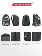 Genie Canopy School Backpack For Girls |19 Inch-36 Litres