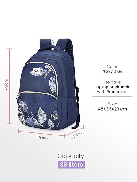 Genie Canopy School Backpack For Girls |19 Inch-36 Litres