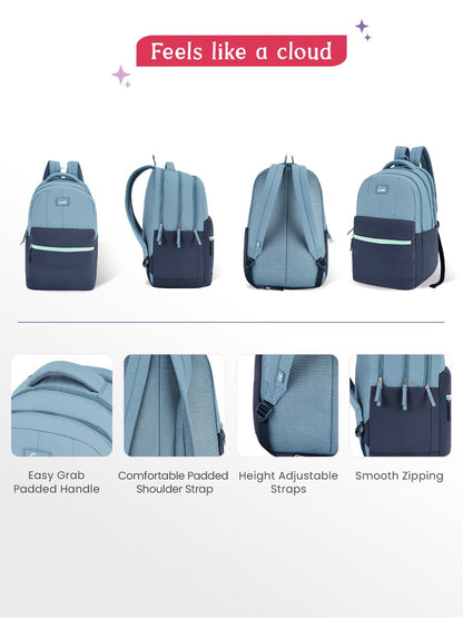 Genie Marshmellow Backpack For Girls |19 Inch-36 Litres