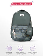 Genie 40 L Marilit Laptop  School Backpack For Girls |19 Inch - Grey