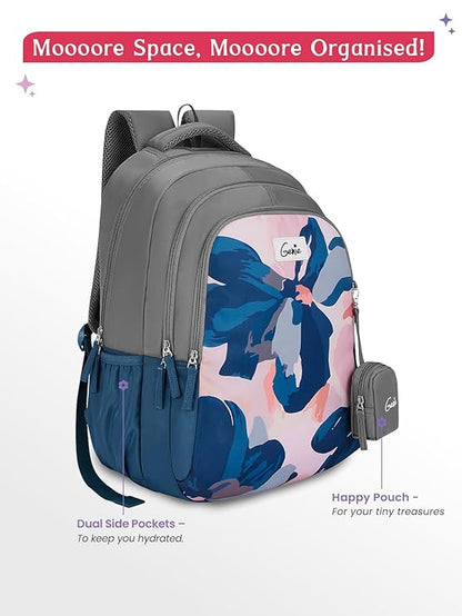 Genie 36 L Nightfern Backpack For Girls |19 Inch - Blue