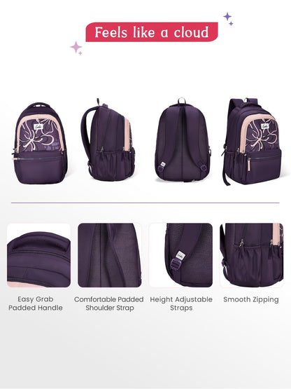 Genie Rosalin Backpack For Girls |19 Inch-36 Litres