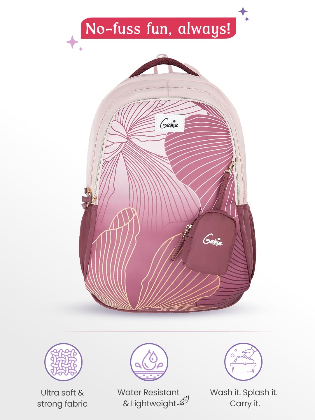 Genie Emberlit  Laptop Backpack  For Girls |19 Inch- 36 L