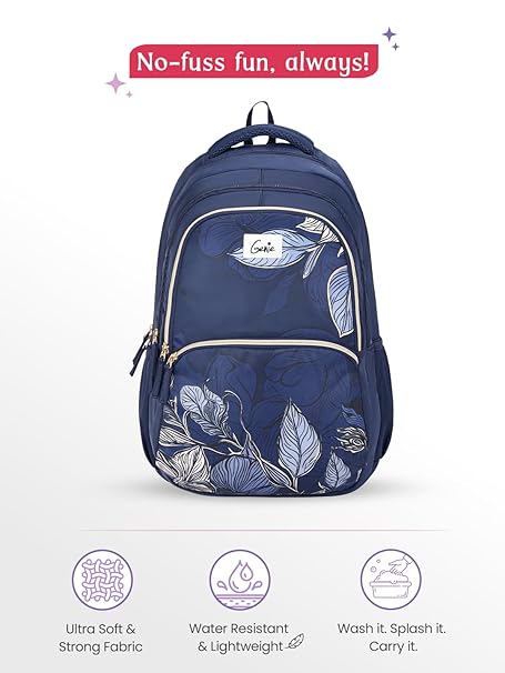 Genie Canopy School Backpack For Girls |19 Inch-36 Litres