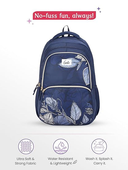 Genie Canopy School Backpack For Girls |19 Inch-36 Litres