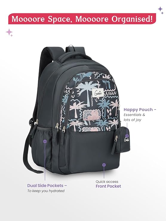 Genie Mirana Backpack For Girls |19 Inch-36 Litres