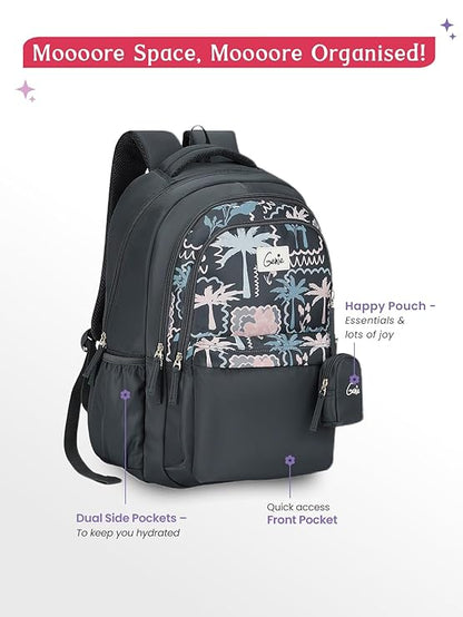 Genie Mirana Backpack For Girls |19 Inch-36 Litres