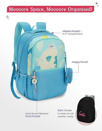 Genie Sketch Laptop Backpack For Girls|19 Inch-40 Litres