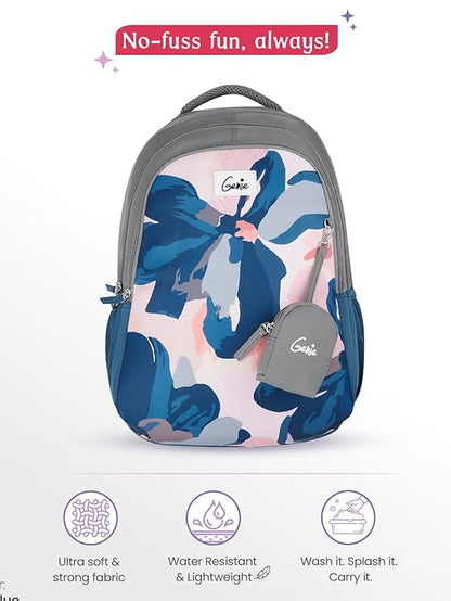 Genie 36 L Nightfern Backpack For Girls |19 Inch - Blue
