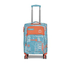 Uppercase JFK Plus Cabin Eco Soft Trolley Bag, Dust Resistant Luggage Made of Sustainable Material, 8 Wheel Trolley Bag with TSA Lock,Travel Suitcase for Men & Women (Red)