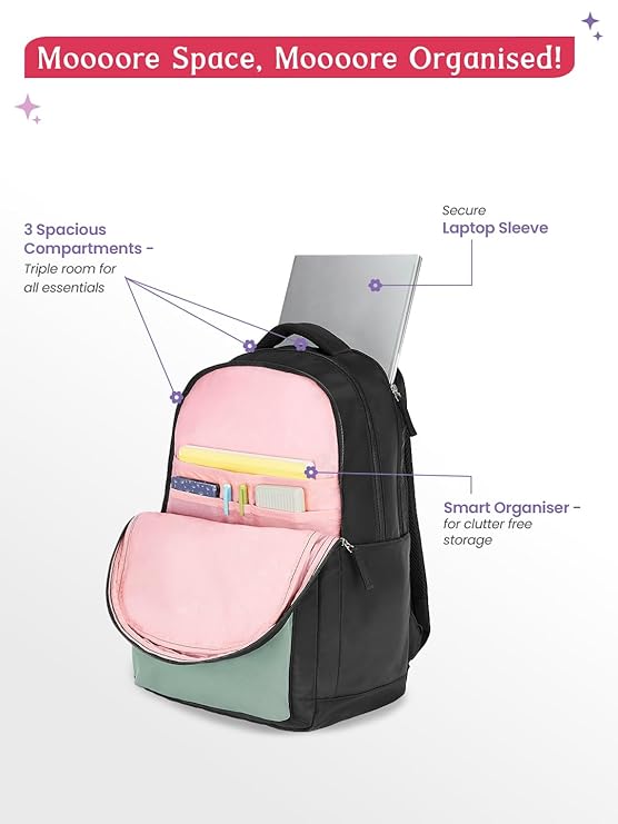 Genie Quillet  Laptop Backpack  For Girls |19 Inch-36 L