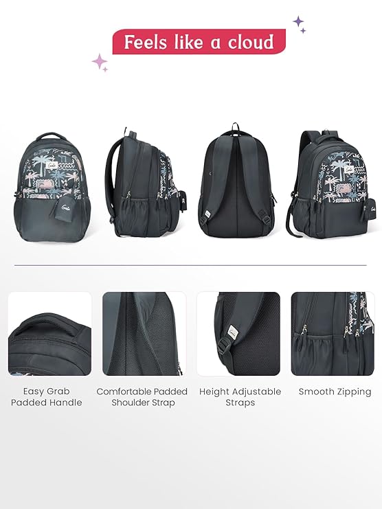 Genie Mirana Backpack For Girls |19 Inch-36 Litres