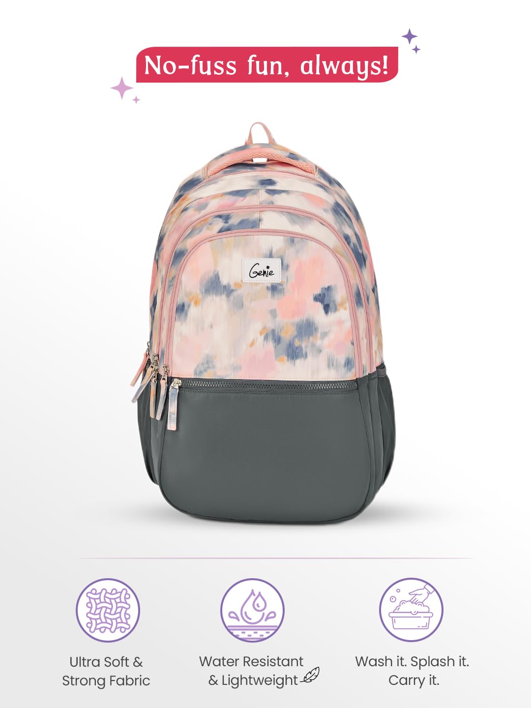 Genie Serena Backpack For Girls |19 Inch-36 Litres