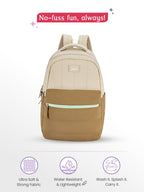 Genie Marshmellow Backpack For Girls |19 Inch-36 Litres