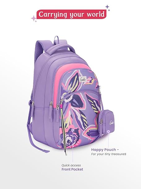 Genie Enchant  27 L Backpack For Girls |17 Inch - Purple